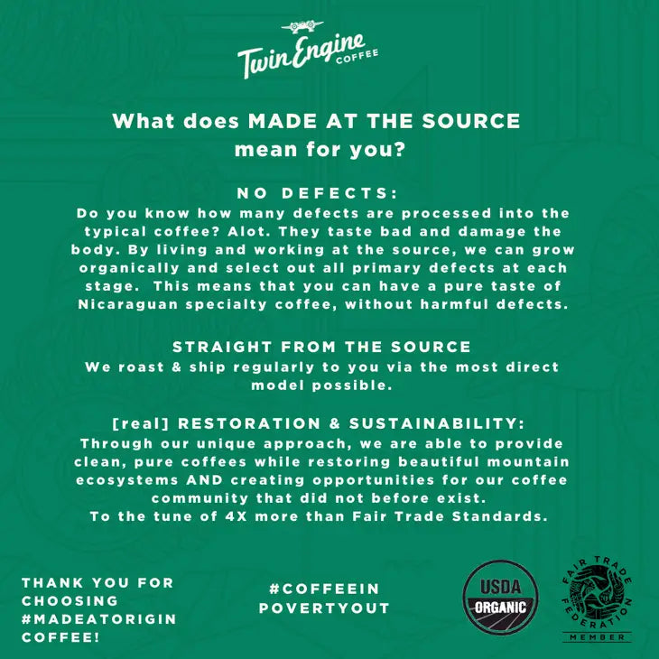 Honey Bear Black Ground Organic Fair Trade Specialty Coffee