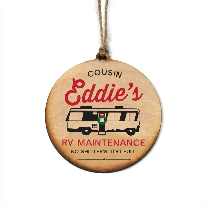 Cousin Eddie's Wood Christmas Ornament
