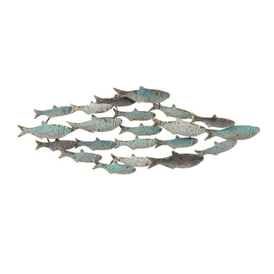 Distressed Metal School of Fish Wall Decor - One Amazing Find: Creative Home Market