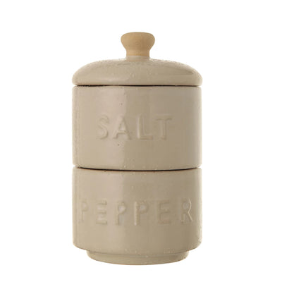 Stack-able Salt & Pepper Pots with Lid - One Amazing Find: Creative Home Market