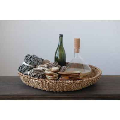Hand-Woven Decorative Seagrass Tray - One Amazing Find: Creative Home Market