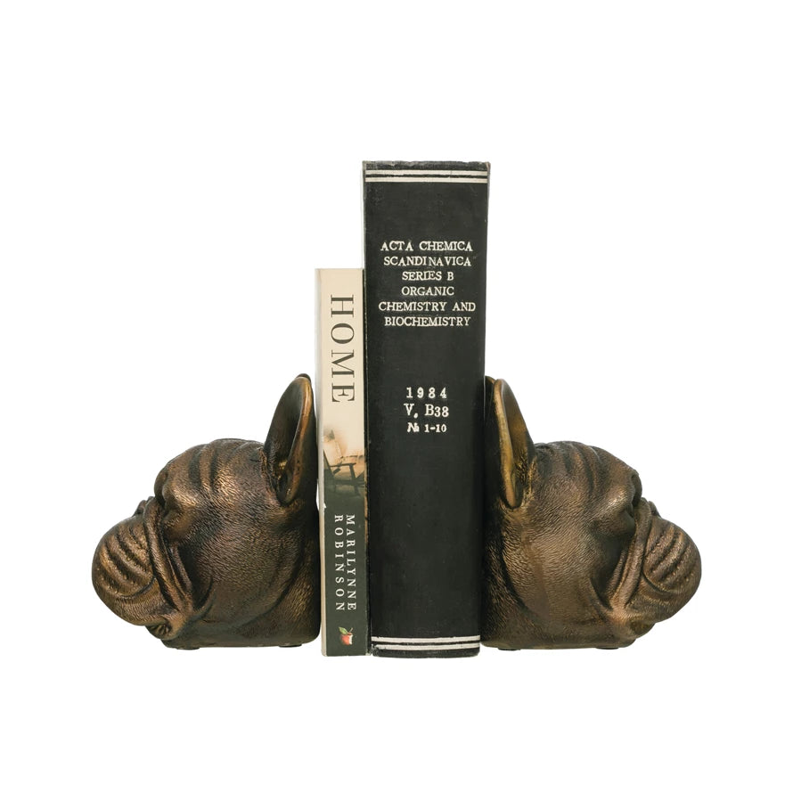 Dog Head Bookends with Antique Finish, Set of 2 - One Amazing Find: Creative Home Market