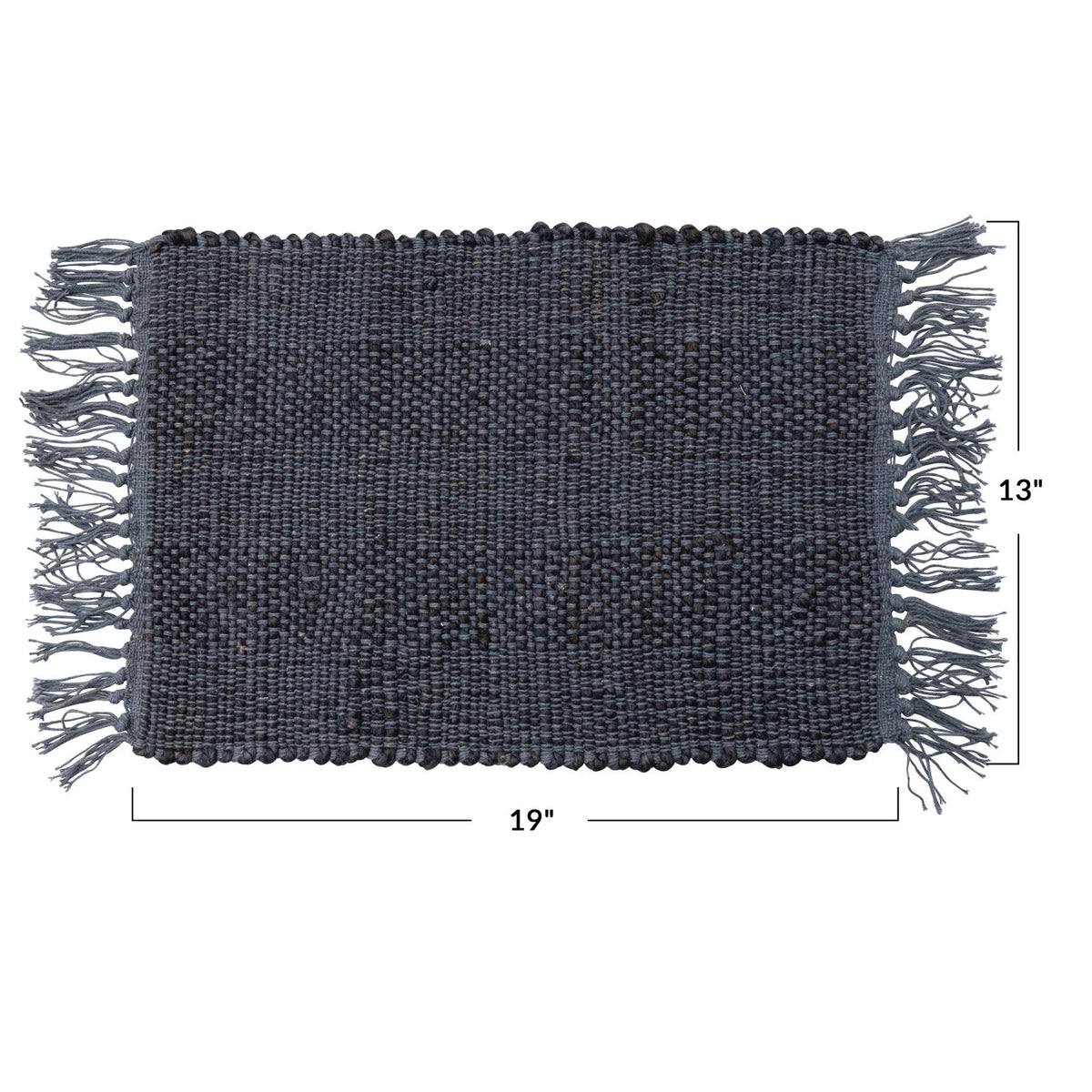 Woven Jute & Cotton Placemat w/ Fringe - One Amazing Find: Creative Home Market