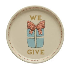 5" Round Stoneware Plate with Holiday Icon and Words, 8 Styles - One Amazing Find: Creative Home Market