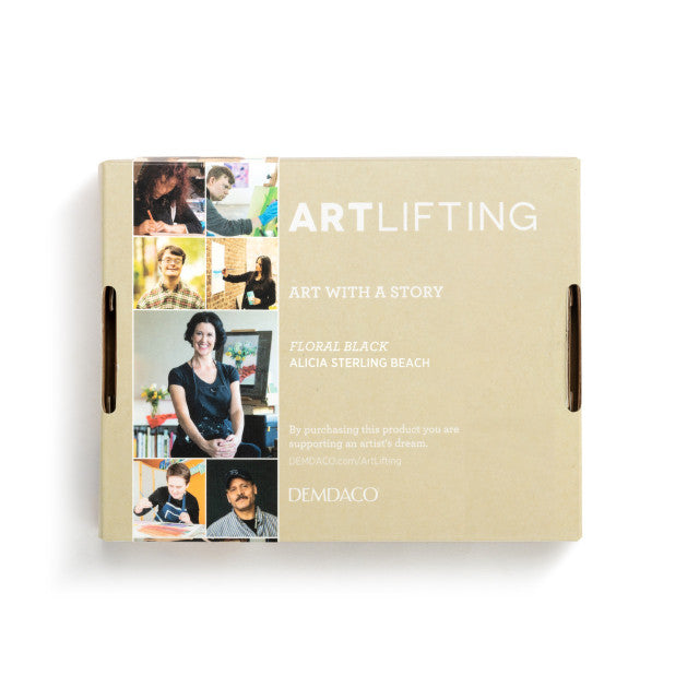ArtLifting Mini Tray - Floral Black