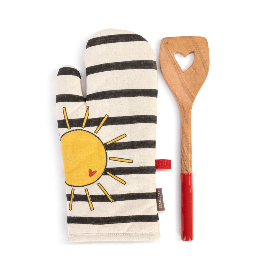 Sun & Stripes Hot Pad and Spatula Set