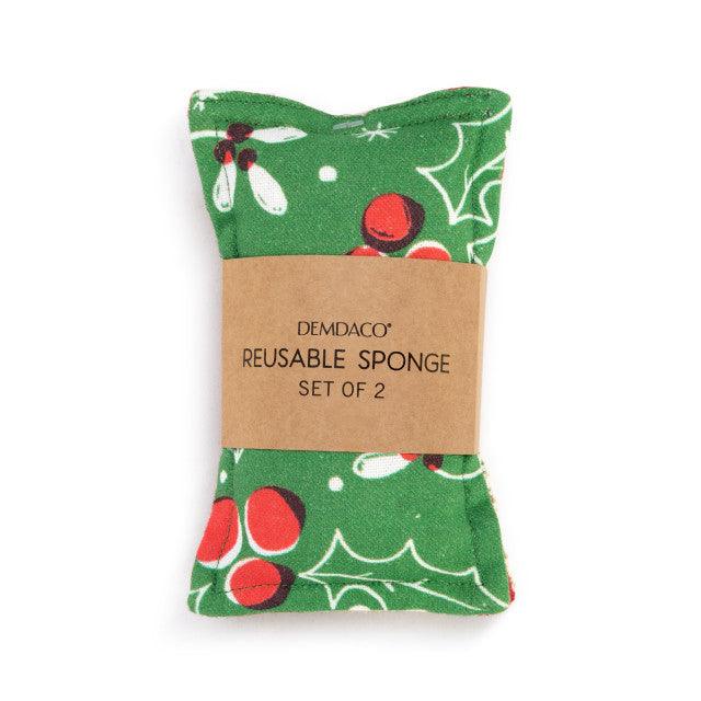 Holly Berries Reusable Kitchen Sponge - Set of 2 - One Amazing Find: Creative Home Market