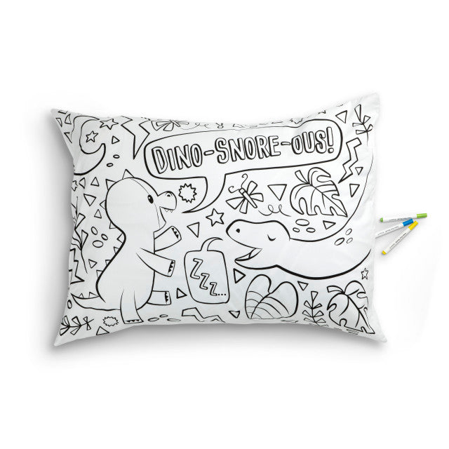 Color Me Pillowcase - Dino-Snore-Ous