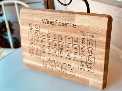 Wooden Laser Engraved Charcuterie Board - Wine Science - One Amazing Find: Creative Home Market