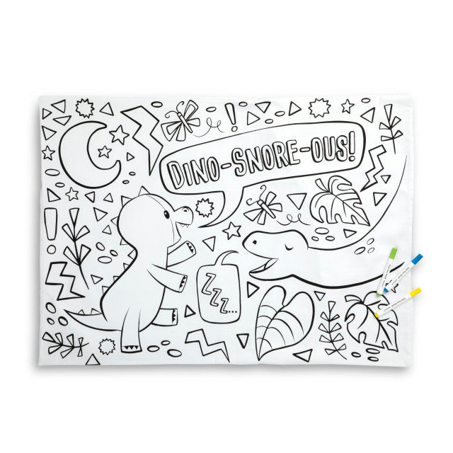 Color Me Pillowcase - Dino-Snore-Ous