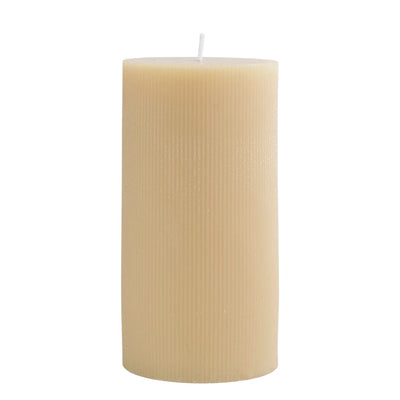 Unscented Pleated 6" H Pillar Candle - One Amazing Find: Creative Home Market